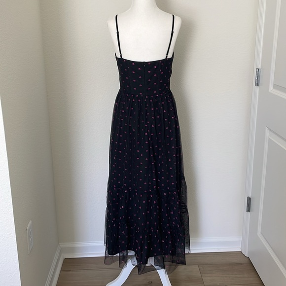 Betsey Johnson Black and Pink Maxi Dress - Picture 3 of 5
